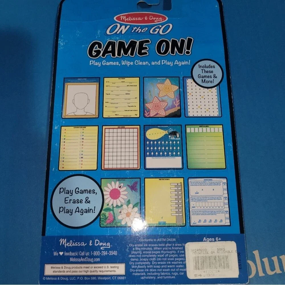 Melissa & Doug On the Go wipe-off activity pad